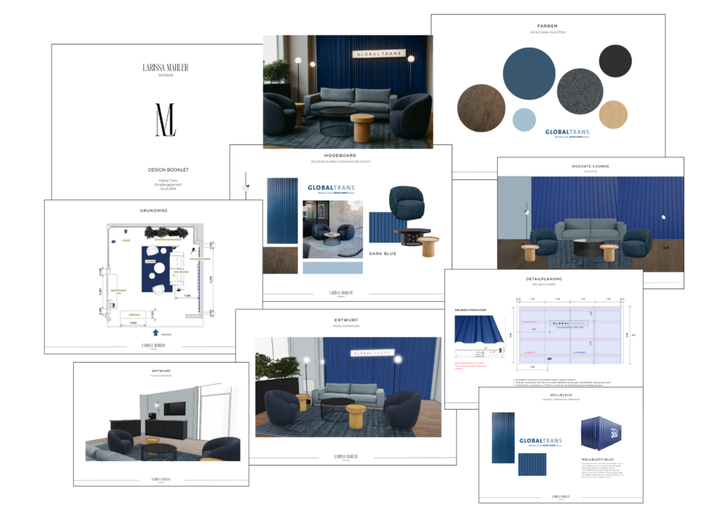 Auszug Design Booklet für Global Trans.